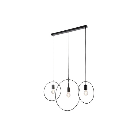Lampa Wisząca Sufitowa E27 Czarny Industrialny Dilara Rabalux