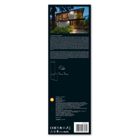 Lampa Ogrodowa Zewnętrzna Kinkiet Elewacyjny LED 7W 470lm 3000K IP44 Szary Endura Ledvance