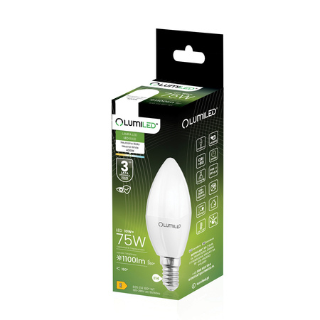 6x Żarówka LED E14 Świeczka B35 10W = 75W 1100lm 4000K Neutralna 180° LUMILED