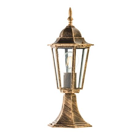 Lampa Ogrodowa Zewnętrzna Słupek LATARNIA E27 do LED IP44 Złota LO4104 Kobi