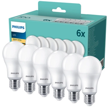 6PAK Żarówka LED E27 13W = 100W 1521lm 2700K Ciepła PHILIPS