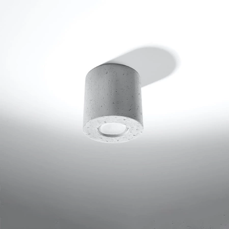 Lampa Sufitowa Oprawa Natynkowa SPOT TUBA GU10 Cylindryczna Szara Industrialna Orbis Sollux