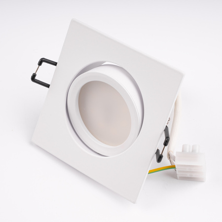 Oprawa Halogenowa Podtynkowa Kwadratowa Ruchoma TRIX 3w1 GU10 6W 3000K BIAŁY MAT LUMILED