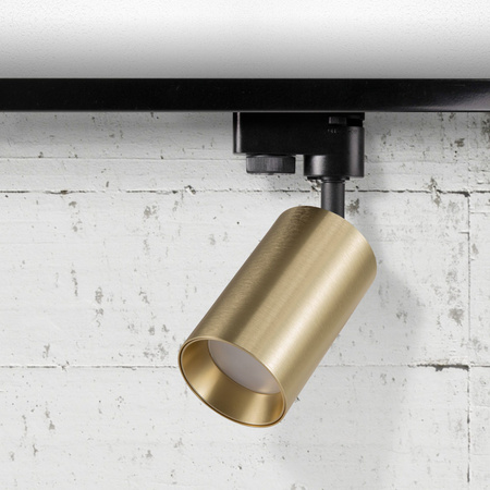 Zestaw Szynowy Reflektor Aluminiowy 1-Fazowy + 3x Reflektor GU10 Złota MARIBEL Sanico Goldlux