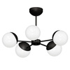 Lampa Sufitowa Żyrandol SFERA Czarna 5xE14 Milagro