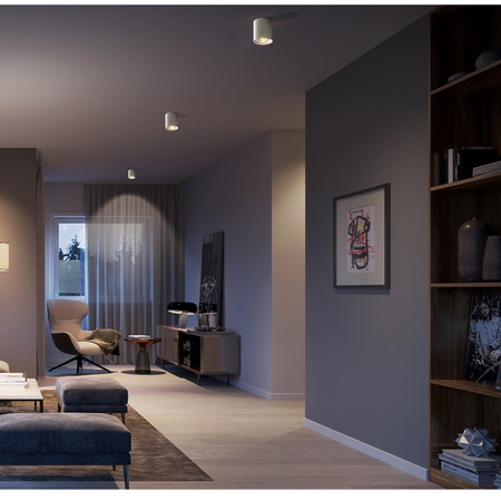 Oprawa Natynkowa HALOGENOWA Aluminiowa Chrom Metalica SPOT 10,5cm + Żarówka LED GU10 ES111 15W 3000K SpectrumLED