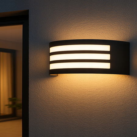 Kinkiet Ogrodowy Elewacyjny Lampa Zewnętrzna E27 IP44 DORIS