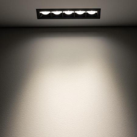 Oprawa Podtynkowa Sufitowa LED 20W 1800lm 4000K Neutralna Czarna MIDI RECESSED 10065 Nowodvorski