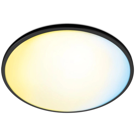 Plafon LED Lampa Sufitowa Natynkowa 16W CCT Czarny Okrągły SMART WiFi WiZ