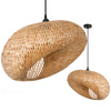 Lampa Wisząca Dekoracyjna Zwis Bambusowa E27 Boho Bemidi Kobi