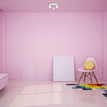 Lampa Sufitowa DIXIE Różowa Biała 3xGX53 Milagro