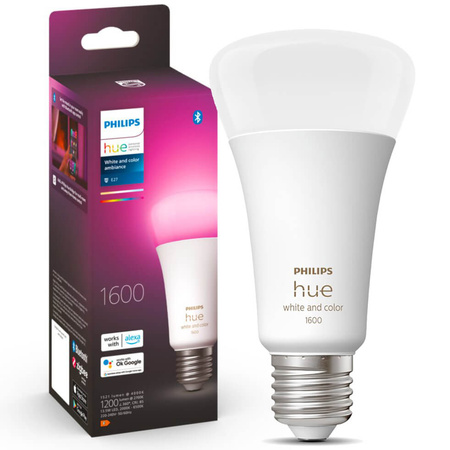 Żarówka LED E27 A67 13,5W CCT RGB PHILIPS HUE White & COLOR Ambiance Bluetooth Zigbee