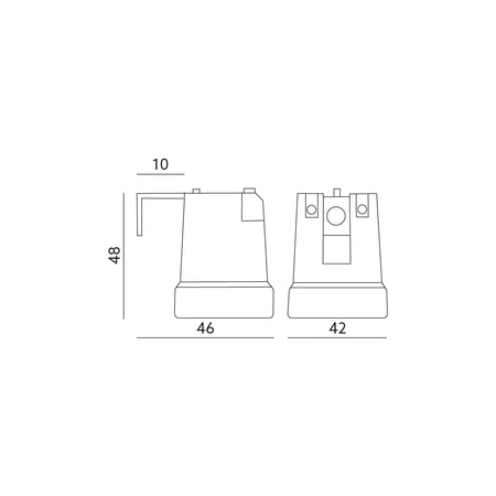 Oprawka Ceramiczna z Blaszką Remontowa Porcelanowa E27 Biała Kobi