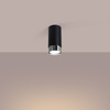Lampa Sufitowa Oprawa Natynkowa Tuba Spot GU10 Czarna Chrom Nero Bittersweet Shimmer SL.1408 Sollux