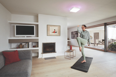 Plafon LED Lampa Oprawa Natynkowa 28W 1700lm RGB CCT z Podświetleniem Ściemnialna 35cm Biały SMART+ WiFi Orbis Ledvance