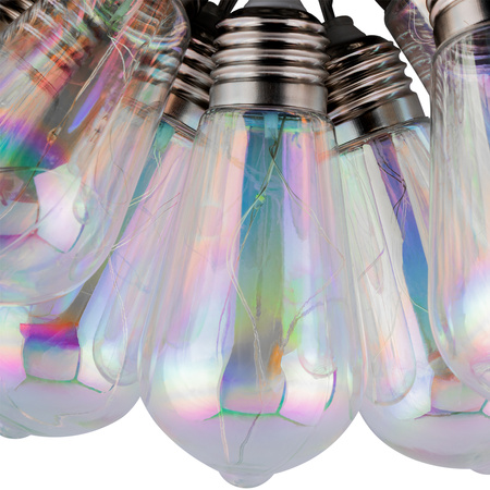 Girlanda Solarna Ogrodowa 20x LED Łańcuch Świetlny Ozdobne Kuleczki 5.8m