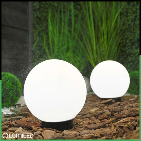 Lampa Oprawa Ogrodowa Zewnętrzna KULA LED LUMIKULA2 20cm E27 IP65 LUMILED