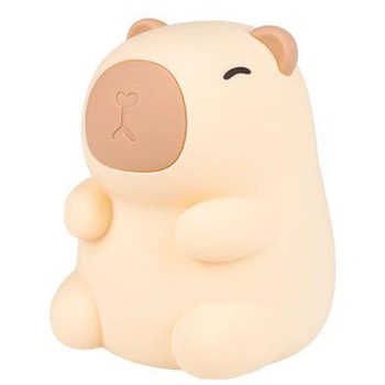 Lampka Nocna Dekoracyjna Kapibara Dziecięca LED 2.5W 18lm 3000K Ciepła RGB 360° Brązowa Masterled