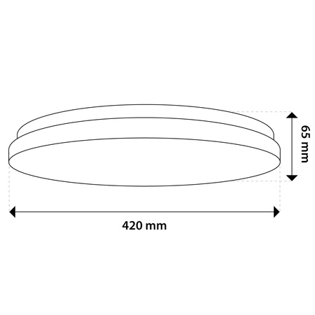 Plafon LED Lampa Sufitowa Natynkowa 36W 4000K CELIS Okrągły IP44 ALS LUMILED