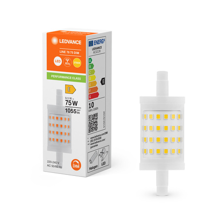 Żarówka LED Rurkowa R7s 9.5W = 75W 1055lm 2700K Ciepła Biała ŚCIEMNIALNA LEDVANCE