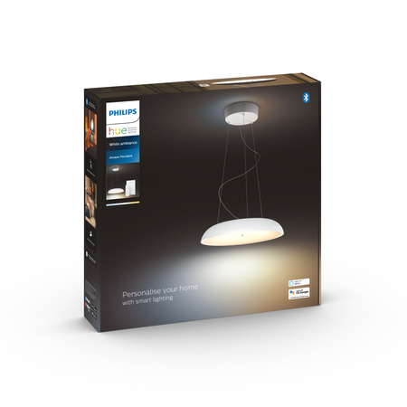 Lampa Wisząca Sufitowa LED 25W 2900lm IP20 White Ambiance TW Biała 43cm Inteligentna SMART Zigbee Bluetooth Amaze Philips HUE