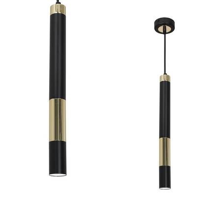 Lampa wisząca czarno-złota MiLAGRO DALLAS + 1xGU10 3W LED