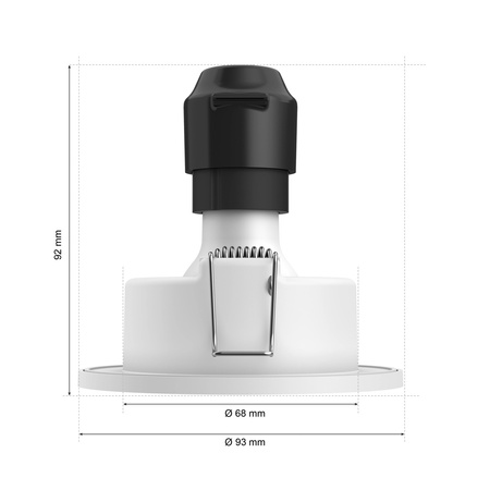 Oprawa Podtynkowa Wpuszczana LED Hermetyczna IP44 Łazienkowa 4.2W 400lm IP44 White Ambiance TW Biała Inteligentna SMART Zigbee Bluetooth Adore Philips HUE