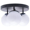 Lampa Sufitowa SFERA Czarna Chrom 3xE14 Milagro