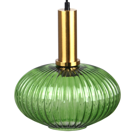 Lampa Wisząca Sufitowa NORFOLK E27 Zwis Zielona GOLDLUX (Polux)