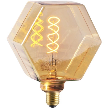 Żarówka Dekoracyjna LED E27 FILAMENT LB160 4W 260lm 1800K Ciepła 320° DecoVintage Amber GOLDLUX (Polux)