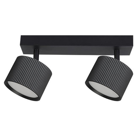 Lampa Sufitowa Spot Tuba Reflektor Oprawa Halogenowa 2x GX53 Ruchomy Czarny Orbin Masterled