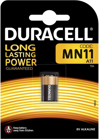 Bateria Alkaliczna Duracell MN11 11A L1016 E11A 6V Blister 1szt.