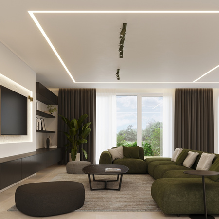 Lampa Sufitowa Reflektor Tuba Spot 3x GU10 Oliwkowa Ring Bittersweet Shimmer SL.1502 Sollux