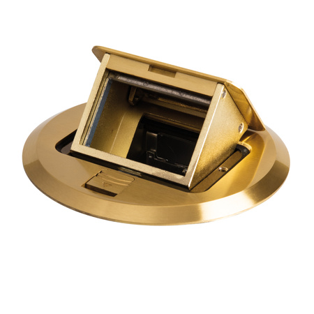 Puszka Podłogowa BIURO+ Okrągła Mosiądz KANLUX