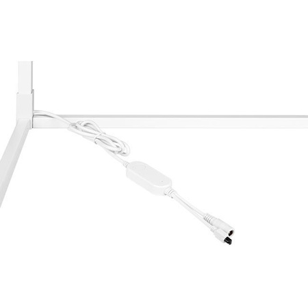 Lampa Stojąca Narożna Podłogowa BIała 20W RGB Zmiana Kolorów Pilot