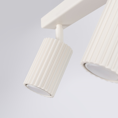 Lampa Sufitowa Reflektor Tuba Spot 2x GU10 Beżowa Karbon Deep Space SL.1599 Sollux