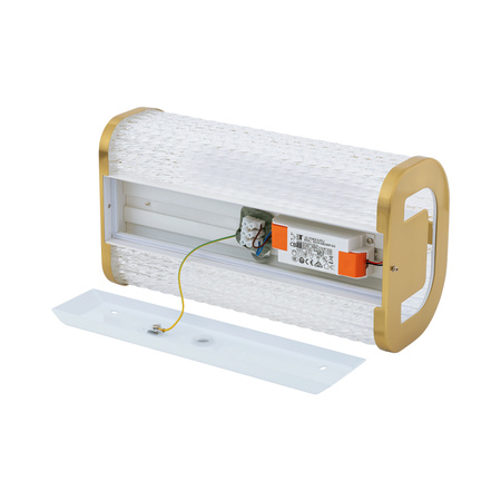 Kinkiet Ścienny Lampa Natynkowa LED 15W 1000lm 4000K Neutralna Złota Wodoodporna Łazienkowa IP44 Nowoczesna PALMAS LED 10730 Nowodvorski
