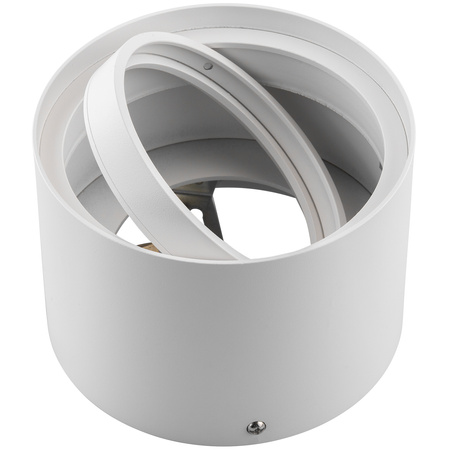 Oprawa Natynkowa HALOGENOWA SPOT TUBA Ruchoma GU10 AR111 Okrągła Biała 100mm TELES LUMILED