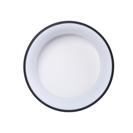 Plafon LED Lampa sufitowa Czarna OHIO 24W 4000K IP20 Metal i akryl Milagro