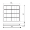 Oprawa Rastrowa LED T8 G13 60x60cm Kwadratowa Podtynkowa Biała REGIS Kanlux