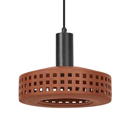 Lampa Sufitowa Wisząca Dekoracyjna E27 Zwis Brązowy Gliniana Decor Ledvance