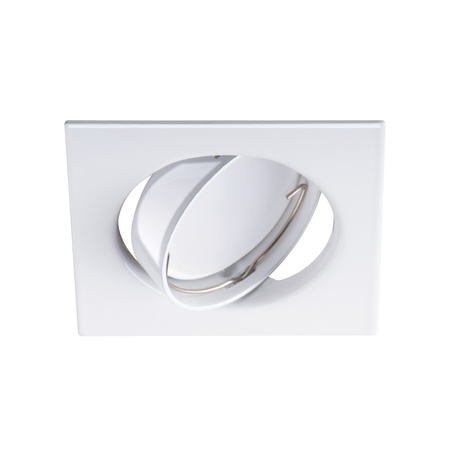 Zestaw 3x Oprawa sufitowa podtynkowa TRIBIS II GU10 PAR16 10W Kwadratowa Ruchoma Biała + Żarówka GU10 400lm 3000K Ciepła KANLUX