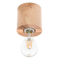 Lampa Sufitowa Oprawa Natynkowa E27 Cylindryczna Brązowa Skandynawska Salgado Sollux