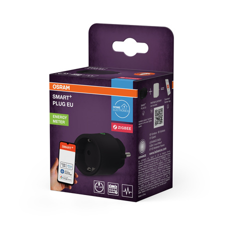 Inteligentna Wtyczka Gniazdko z Wyłącznikiem On/Off Czarny Osram SMART+ WiFi ZigBee