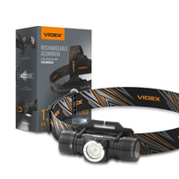Latarka Czołowa Akumulatorowa LED 10W 1200lm 6 Trybów Pracy SOS USB-C Wodoszczelna IP68 Videx