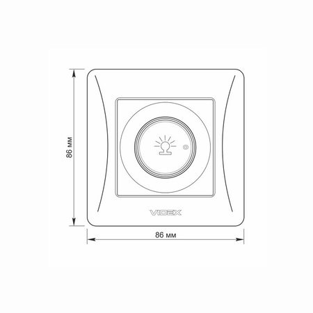 Ściemniacz z Ramką 600W 10A Natynkowy Czarny BINERA VIDEX