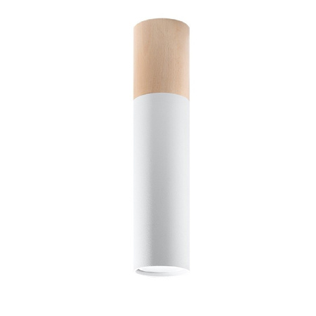 Lampa Sufitowa Wisząca Zwis GU10 Tubularna Brązowa Biała Nowoczesna Pablo Sollux