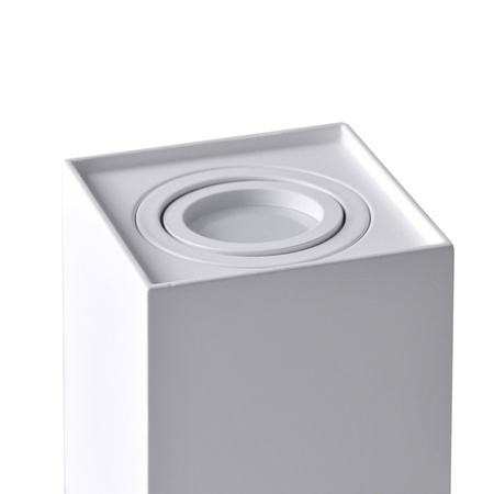 Oprawa sufitowa natynkowa Hadar Q1 1xGU10 ruchoma kwadrat biała