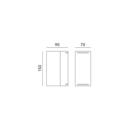 Lampa Ogrodowa Kinkiet Elewacyjny Zewnętrzny 2x GU10 IP44 Szara Quazar Kobi