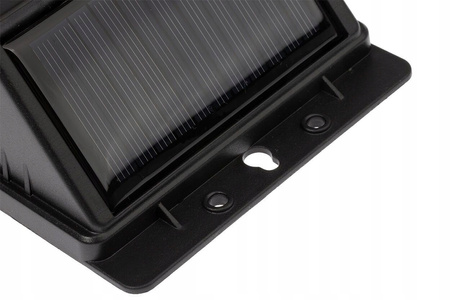 Naświetlacz Solarny LED 3W 5500-6000K Zimna IP65 Czarny Czujnik Zmierzchu